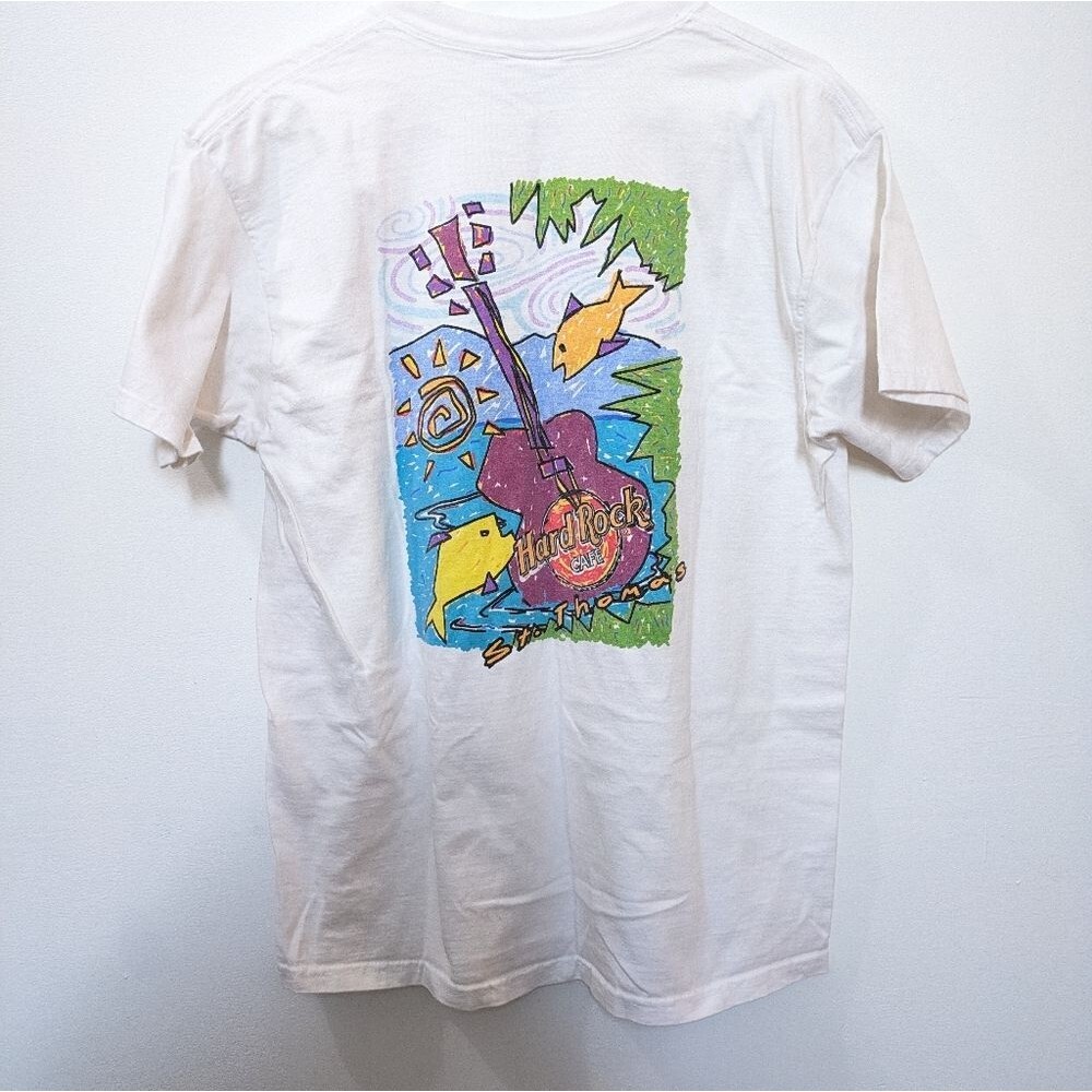 Vintage Hard Rock Cafe St.Thomas Short Sleeve Shirt Mens Large